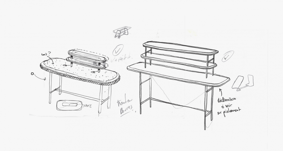 Hybrid High Table Alces